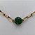 PULSEIRA NO BRUTO PRONTO PARA O BANHO - PULSEIRA 4MM - TAMANHO: 18CM + EXTENSOR COM PINGENTE EM ZIRCÔNIA REDONDA VERDE 10MM - PESO TOTAL 5,1GR - BRU13906 - Imagem 2