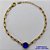 PULSEIRA NO BRUTO PRONTO PARA O BANHO - PULSEIRA 4MM - TAMANHO: 18CM + EXTENSOR COM PINGENTE EM ZIRCÔNIA REDONDA AZUL 10MM - PESO TOTAL 5,1GR - BRU13907 - Imagem 1