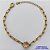 PULSEIRA NO BRUTO PRONTO PARA O BANHO - PULSEIRA 4MM - TAMANHO: 18CM + EXTENSOR COM PINGENTE EM ZIRCÔNIA REDONDA BEGE 10MM - PESO TOTAL 5,1GR - BRU13908 - Imagem 1