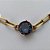 PULSEIRA NO BRUTO PRONTO PARA O BANHO - PULSEIRA 4MM - TAMANHO: 18CM + EXTENSOR COM PINGENTE EM ZIRCÔNIA REDONDA LILÁS 10MM - PESO TOTAL 5,1GR - BRU13909 - Imagem 2