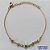 PULSEIRA NO BRUTO PRONTO PARA O BANHO - (CX100) PULSEIRA COM OLHO GREGO E STRASS 18CM + EXTENSOR - PESO TOTAL 2GR - BRU13914 - Imagem 1