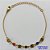 PULSEIRA NO BRUTO PRONTO PARA O BANHO - (CX100) PULSEIRA COM STRASS COLORIDOS 18CM + EXTENSOR - PESO TOTAL 2,1GR - BRU13916 - Imagem 1