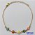 PULSEIRA NO BRUTO PRONTO PARA O BANHO - (CX100) PULSEIRA COM FLORES COLORIDAS 18CM + EXTENSOR - PESO TOTAL 2GR - BRU13917 - Imagem 1