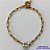 PULSEIRA NO BRUTO PRONTO PARA O BANHO CORRENTE CARTIER LARGURA 3MM COM ZIRCÔNIA REDONDA CRISTAL 10MM  - TAMANHO 18CM  PESO TOTAL 6,4GR - FECHO BOIA - BRU13943 - Imagem 1