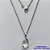 GARGANTILHA EM AÇO INOXIDÁVEL - (AÇO03) CORRENTE 50CM COM FECHO LAGOSTA E PINGENTE EM ZIRCÔNIA FUSION CRISTAL 10X14MM - COMPOSIÇÃO: AÇO INOXIDÁVEL - AÇO1725 - Imagem 1