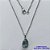 GARGANTILHA EM AÇO INOXIDÁVEL - (AÇO03) CORRENTE 50CM COM FECHO LAGOSTA E PINGENTE EM ZIRCÔNIA FUSION CINZA 10X14MM - COMPOSIÇÃO: AÇO INOXIDÁVEL - AÇO1729 - Imagem 1