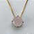 CONJUNTO NO BRUTO PRONTO PARA O BANHO - (CX.46)  CORRENTE VENEZIANA DE 45CM - PINGENTE BRINCO COM BASE (ALTA FUSÃO) ZIRCÔNIA FOSCA ROSA 10X10MM - PESO TOTAL 5.8GR - BRU13977 - Imagem 2