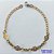 PULSEIRA NO BRUTO PRONTO PARA O BANHO -  (CX.33 )PULSEIRAS COM STRASS COLORIDOS - TAMANHO 18CM - PESO 1,1GR E FECHO LAGOSTA - BRU13982 - Imagem 1