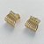 BRINCO FOLHEADO A OURO (BRJ2704)- BANHADO COM 5 MILÉSIMOS + VERNIZ DIAMOND -  BRINCO DE PINO COM MICRO ZIRCÔNIAS 10MM - OURO242 - Imagem 2