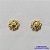 BRINCO FOLHEADO A OURO (BRD7005)- BANHADO COM 5 MILÉSIMOS + VERNIZ DIAMOND -  BRINCO DE PINO FLORZINHA 6MM - OURO249 - Imagem 1