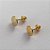 BRINCO FOLHEADO A OURO (BRZP049ZD)- BANHADO COM 5 MILÉSIMOS + VERNIZ DIAMOND -  BRINCO DE PINO CORAÇÃO  5MM - OURO250 - Imagem 2