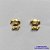 BRINCO FOLHEADO A OURO (BRD7022)- BANHADO COM 5 MILÉSIMOS + VERNIZ DIAMOND -  BRINCO DE PINO CACHORRINHO 7MM - OURO251 - Imagem 1