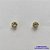 BRINCO FOLHEADO A OURO (BRD5520)- BANHADO COM 5 MILÉSIMOS + VERNIZ DIAMOND -  BRINCO DE PINO STRASS CRISTAL 3MM - OURO255 - Imagem 1