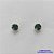 BRINCO FOLHEADO A OURO (BRD5520)- BANHADO COM 5 MILÉSIMOS + VERNIZ DIAMOND -  BRINCO DE PINO STRASS VERDE 3MM - OURO258 - Imagem 1