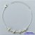 PULSEIRA FOLHEADA A PRATA COM 50 MILÉSIMOS + VERNIZ DIAMOND - PULSEIRA COM BOLINHAS EM PÉROLAS  - TAMANHO: 16CM + EXTENSOR E  FECHO LAGOSTA PRA104 - Imagem 1