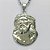 GARGANTILHA EM AÇO INOXIDÁVEL(CX101) - GARGANTILHA COM CORRENTE 50CM (AÇO13) E FECHO LAGOSTA - PINGENTE JESUS CRISTO 27X35MM (E1171) - COMPOSIÇÃO: AÇO INOXIDÁVEL - AÇO1741 - Imagem 2