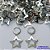 BRINCO EM AÇO INOXIDÁVEL(E0880) (CX102) - BRINCOS ARGOLAS DE PRESSÃO COM PINGENTE ESTRELA VAZADA 17MM - COMPOSIÇÃO: AÇO INOXIDÁVEL - AÇO1743 - Imagem 1