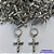 BRINCO EM AÇO INOXIDÁVEL (CX102)(E1339) - BRINCOS ARGOLAS DE PRESSÃO COM PINGENTE CRUCIFIXO 13MM - COMPOSIÇÃO: AÇO INOXIDÁVEL - AÇO1751 - Imagem 1