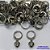 BRINCO EM AÇO INOXIDÁVEL (CX102)- BRINCOS ARGOLAS DE PRESSÃO COM PINGENTE CORAÇÃO COM ZIRCÔNIA 6MM - COMPOSIÇÃO: AÇO INOXIDÁVEL - AÇO1752 - Imagem 1