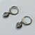 BRINCO EM AÇO INOXIDÁVEL (CX102)- BRINCOS ARGOLAS DE PRESSÃO COM PINGENTE CORAÇÃO COM ZIRCÔNIA 6MM - COMPOSIÇÃO: AÇO INOXIDÁVEL - AÇO1752 - Imagem 2