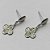 BRINCO EM AÇO INOXIDÁVEL (CX102)- BRINCOS DE PINO COM PINGENTE VAN CLEEF 8MM - COMPOSIÇÃO: AÇO INOXIDÁVEL - AÇO1753 - Imagem 2