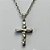 GARGANTILHA EM AÇO INOXIDÁVEL(CX102)(E1339) - GARGANTILHA COM CORRENTE 50CM (AÇO03) E FECHO LAGOSTA - PINGENTE CRUCIFIXO 14MM - COMPOSIÇÃO: AÇO INOXIDÁVEL - AÇO1759 - Imagem 2