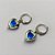 BRINCO EM AÇO INOXIDÁVEL (CX102) BRINCO ARGOLA DE PRESSÃO PINGENTE CORAÇÃO EM RESINA AZUL 10MM - COMPOSIÇÃO: AÇO INOXIDÁVEL - AÇO1763 - Imagem 2