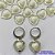 BRINCO EM AÇO INOXIDÁVEL (CX102) BRINCO ARGOLA DE PRESSÃO PINGENTE CORAÇÃO EM RESINA BRANCO 10MM - COMPOSIÇÃO: AÇO INOXIDÁVEL - AÇO1765 - Imagem 1