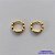 BRINCO FOLHEADO A OURO - BANHADO COM 5 MILÉSIMOS + VERNIZ DIAMOND - (BA794ZD) BRINCO ARGOLA DE PRESSÃO TRANÇADO  3X10MM OURO122 - Imagem 2
