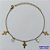 PULSEIRA NO BRUTO PRONTO PARA O BANHO - (CX.50)  PULSEIRA 18CM COM STRASS E CRUCIFIXOS - PESO TOTAL 1,8GR - COMPOSIÇÃO: 100% LATÃO - BRU14041 - Imagem 1
