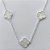 SHOCKER FOLHEADO A PRATA COM 50 MILÉSIMOS + VERNIZ DIAMOND - SHOCKER 40CM VAN CLEEF MADRE PÉROLA FECHO LAGOSTA - PRA132 - Imagem 2