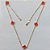 SHOCKER FOLHEADO A OURO - BANHADO COM 5 MILÉSIMOS + VERNIZ DIAMOND - SHOCKER 45CM VAN CLEEF VERMELHA VIDRO 10MM - OURO275 - Imagem 1