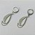 BRINCO EM AÇO INOXIDÁVEL(CX104)- BRINCO ARGOLINHA DE PRESSÃO COM PINGENTE GOTA 18MM - COMPOSIÇÃO: AÇO INOXIDÁVEL - (AÇO1786) - Imagem 2