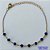 PULSEIRA NO BRUTO PRONTO PARA O BANHO(CX110) - PULSEIRA COM STRASS AZUIS 16CM + EXTENSOR - COMPOSIÇÃO 100% LATÃO - PESO: 1,9GR - BRU14063 - Imagem 1