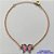 PULSEIRA NO BRUTO PRONTO PARA O BANHO - (CX.14)  PULSEIRA CORRENTE ELO PORTUGUÊS 18CM + EXTENSOR - PINGENTE BORBOLETA ESMALTADA ESTAMPADA ROSA 11X18MM - COMPOSIÇÃO LATÃO / ESMALTADO - PESO: 4,5GR  BRU14088 - Imagem 1