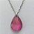 GARGANTILHA EM AÇO INOXIDÁVEL(CX106) - (AÇO13) GARGANTILHA COM CORRENTE 50CM E PINGENTE CRISTAL ROSA SEXTAVADO - TAMANHO 23X34MM - COMPOSIÇÃO: AÇO INOXIDÁVEL - AÇO1790 - Imagem 2