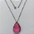 GARGANTILHA EM AÇO INOXIDÁVEL(CX106) - (AÇO13) GARGANTILHA COM CORRENTE 50CM E PINGENTE CRISTAL ROSA SEXTAVADO - TAMANHO 23X34MM - COMPOSIÇÃO: AÇO INOXIDÁVEL - AÇO1790 - Imagem 1