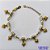 PULSEIRA NO BRUTO PRONTO PARA O BANHO - (CX.49)  PULSEIRA COM PÉROLAS E CORAÇÕES DUPLOS - TAMANHO: 18CM + EXTENSOR - PESO 6,9GR - COMPOSIÇÃO: LATÃO - BRU14130 - Imagem 1