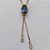 GARGANTILHA NO BRUTO PRONTO PARA O BANHO - (CX.118)  CORRENTE GRAVATINHA VENEZIANA 45CM - COM PINGENTE COM BASE EM ALTA FUSÃO E PEDRA EM ZIRCÔNIA 10x14MM LILÁS - PESO 3GR - BRU14163 - Imagem 2