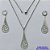 CONJUNTO EM AÇO INOXIDÁVEL(CX107) - (AÇO13) GARGANTILHA COM CORRENTE 50CM E PINGENTE GOTA COM DETALHES VAZADOS 16X44MM - COMPOSIÇÃO: AÇO INOXIDÁVEL - AÇO1791 - Imagem 1