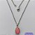 GARGANTILHA EM AÇO INOXIDÁVEL - (AÇO03) GARGANTILHA COM CORRENTE 50CM E PINGENTE EM RESINA ROSA COM BRILHOS 3X7MM - COMPOSIÇÃO: AÇO INOXIDÁVEL - AÇO1796 - Imagem 1