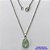 GARGANTILHA EM AÇO INOXIDÁVEL - (AÇO03) GARGANTILHA COM CORRENTE 50CM E PINGENTE EM RESINA VERDE COM BRILHOS 3X7MM - COMPOSIÇÃO: AÇO INOXIDÁVEL - AÇO1797 - Imagem 1