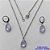 CONJUNTO EM AÇO INOXIDÁVEL - (AÇO03) GARGANTILHA COM CORRENTE 50CM E PINGENTE EM RESINA LILÁS 3X7MM - COMPOSIÇÃO: AÇO INOXIDÁVEL - AÇO1804 - Imagem 1