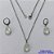 CONJUNTO EM AÇO INOXIDÁVEL - (AÇO03) GARGANTILHA COM CORRENTE 50CM E PINGENTE EM RESINA BRANCA 3X7MM - COMPOSIÇÃO: AÇO INOXIDÁVEL - AÇO1813 - Imagem 1