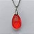 CONJUNTO EM AÇO INOXIDÁVEL(CX108) - (AÇO03) GARGANTILHA COM CORRENTE 50CM E PINGENTE PEDRA GLASS VERMELHA 12X21MM - COMPOSIÇÃO: AÇO INOXIDÁVEL - AÇO1814 - Imagem 2