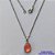 GARGANTILHA EM AÇO INOXIDÁVEL - (AÇO03) GARGANTILHA COM CORRENTE 50CM E PINGENTE EM RESINA SALMÃO 3X7MM - COMPOSIÇÃO: AÇO INOXIDÁVEL - AÇO1823 - Imagem 1