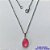 GARGANTILHA EM AÇO INOXIDÁVEL - (AÇO03) GARGANTILHA COM CORRENTE 50CM E PINGENTE EM RESINA ROSA 3X7MM - COMPOSIÇÃO: AÇO INOXIDÁVEL - AÇO1833 - Imagem 1