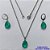 CONJUNTO EM AÇO INOXIDÁVEL - (AÇO03) GARGANTILHA COM CORRENTE 50CM E PINGENTE EM RESINA VERDE 3X7MM - COMPOSIÇÃO: AÇO INOXIDÁVEL - AÇO1838 - Imagem 1