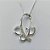GARGANTILHA FOLHEADA A PRATA COM 50 MILÉSIMOS + VERNIZ DIAMOND- GARGANTILHA CORRENTE VENEZIANA 45CM PINGENTE BORBOLETA COM MICRO ZIRCÔNIAS CRISTAL 22X18MM - FECHO LAGOSTA PRA177 - Imagem 2