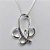 GARGANTILHA FOLHEADA A PRATA COM 50 MILÉSIMOS + VERNIZ DIAMOND- GARGANTILHA CORRENTE VENEZIANA 45CM PINGENTE BORBOLETA COM MICRO ZIRCÔNIAS LILÁS 22X18MM - FECHO LAGOSTA PRA178 - Imagem 2